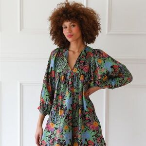 Mille Daisy Short Dress Botanica Print EUC Small